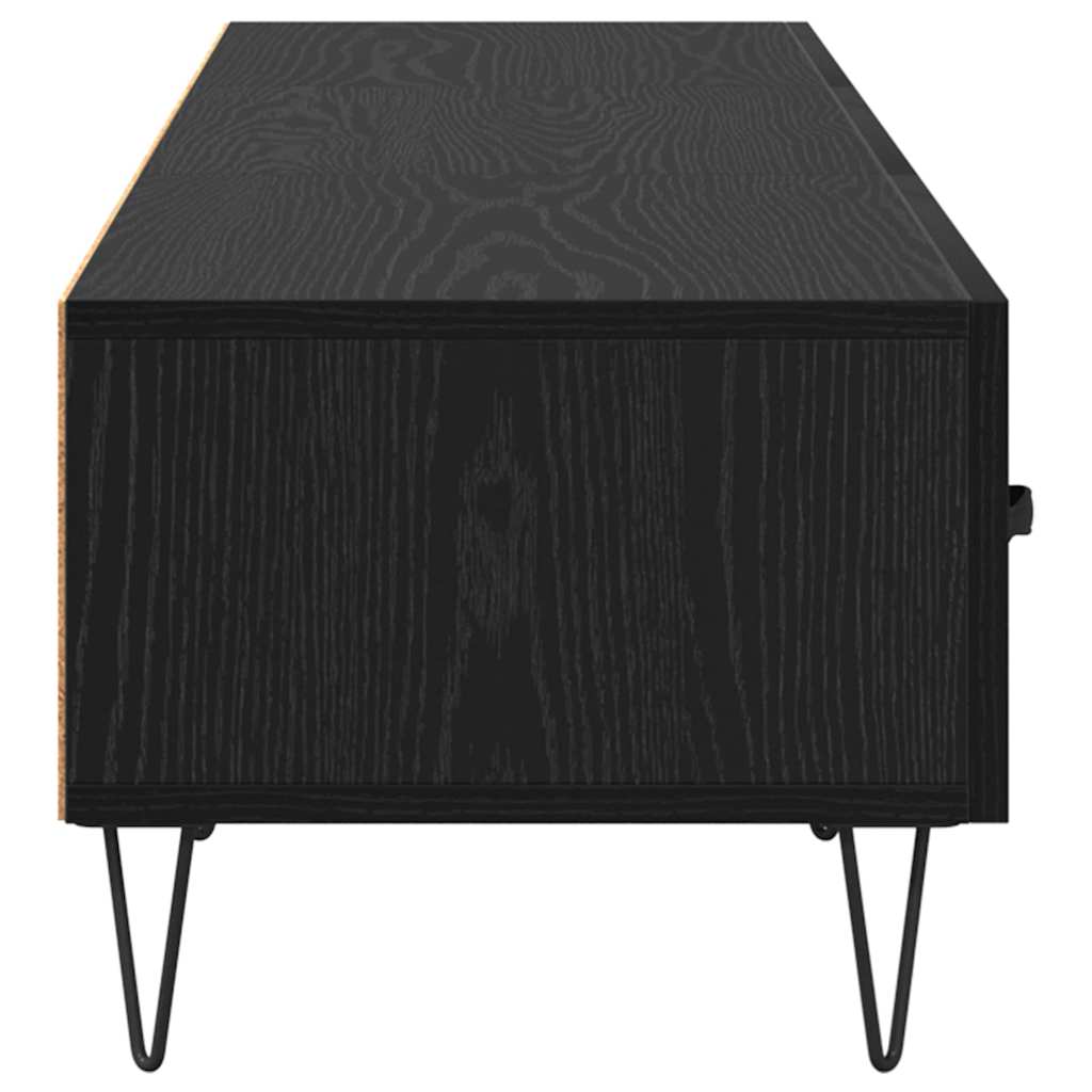 TV Cabinet Black oak 150 x 36 x 30 cm Engineered wood