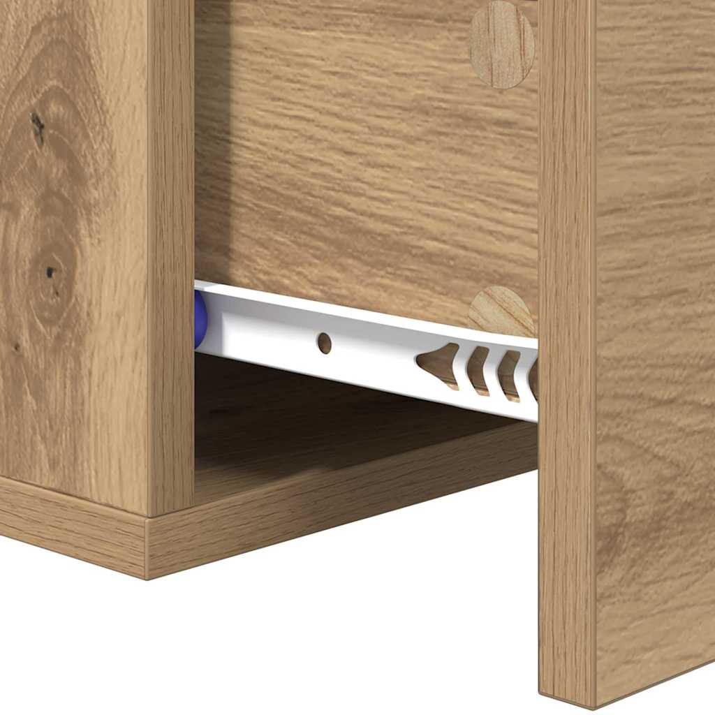 Wall-mounted Bedside Cabinet Artisan Oak 35 x 35 x 20 cm