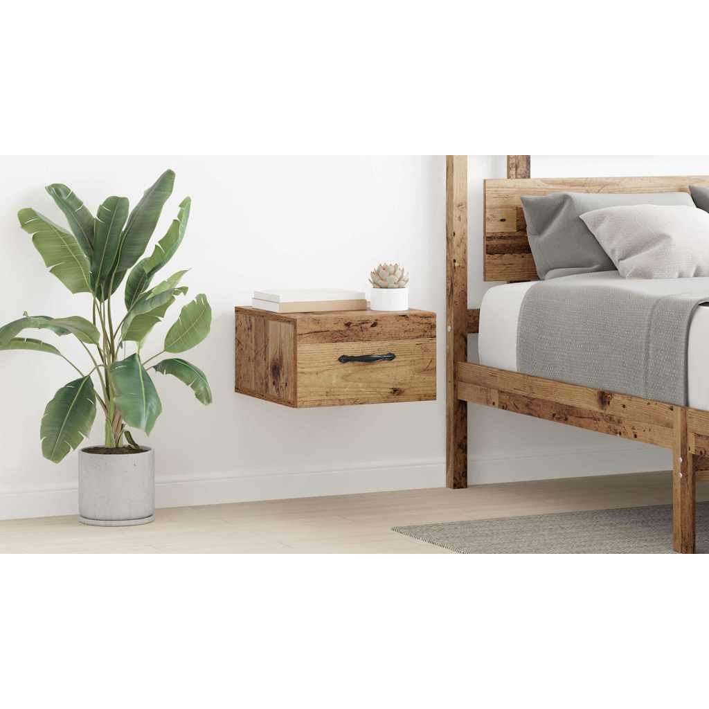 Bedside Cabinet Old wood 35 x 35 x 20 cm Engineered wood