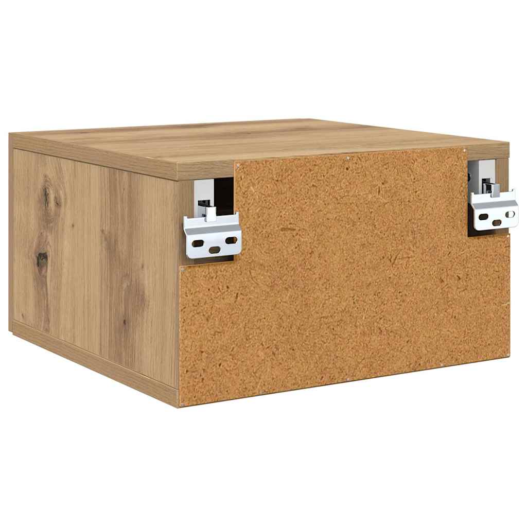 Bedside Cabinet with Drawer 2 pcs Artisan oak 35 x 35 x 20 cm