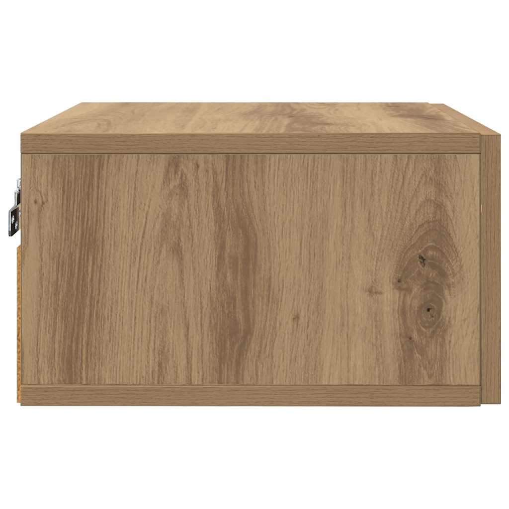 Bedside Cabinet with Drawer 2 pcs Artisan oak 35 x 35 x 20 cm