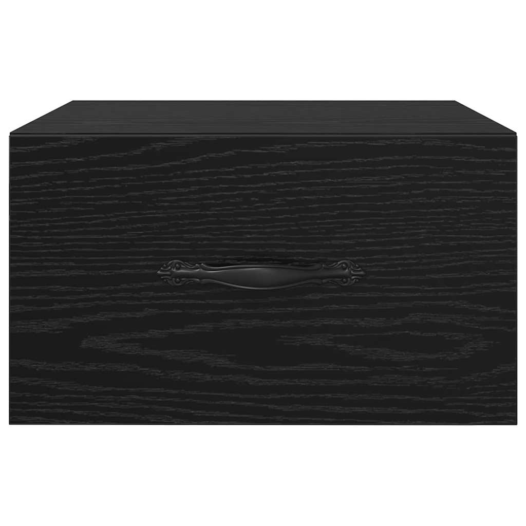 Bedside Cabinet 2 pcs Black oak 35 x 35 x 20 cm Engineered wood