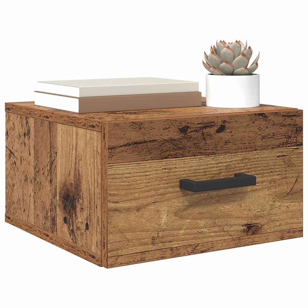 Bedside Cabinet Old wood 35 x 35 x 20 cm Engineered wood