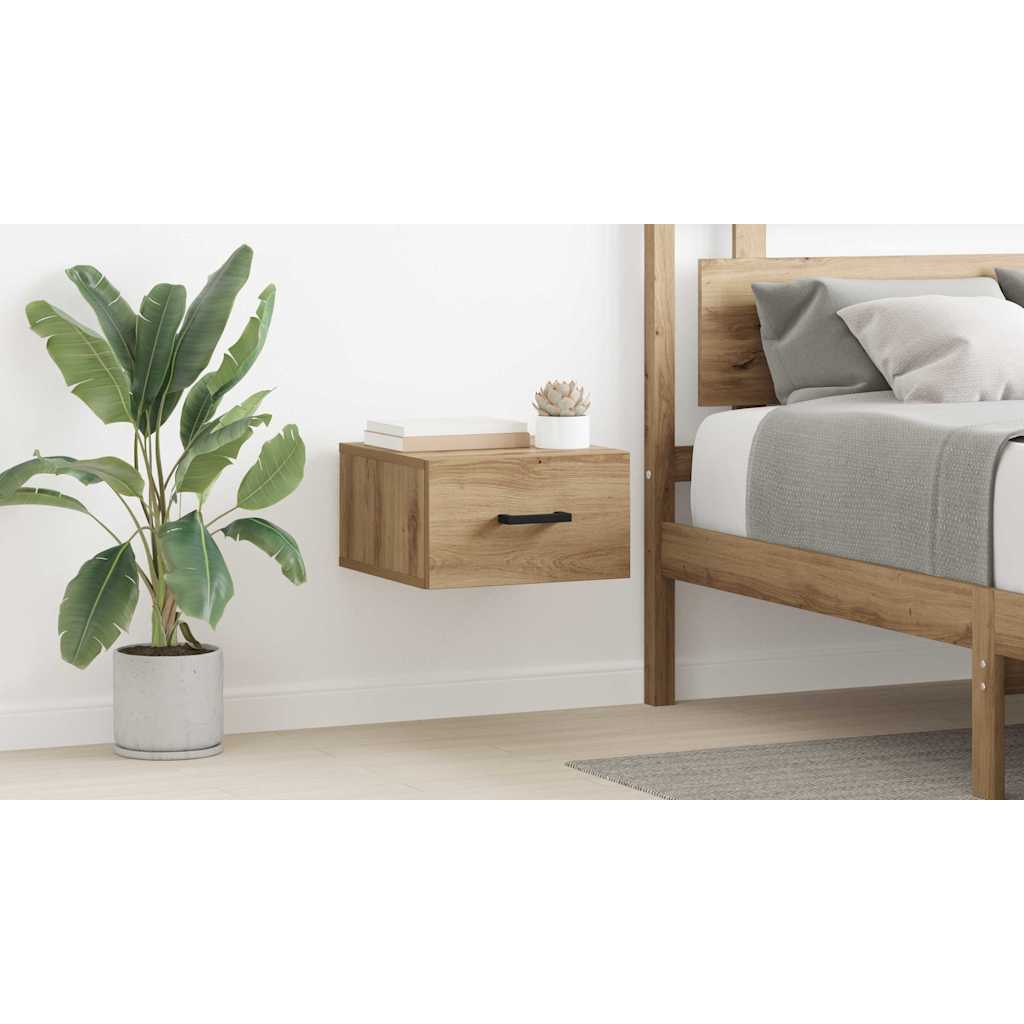 Bedside Cabinet Artisan oak 35 x 35 x 20 cm Engineered wood