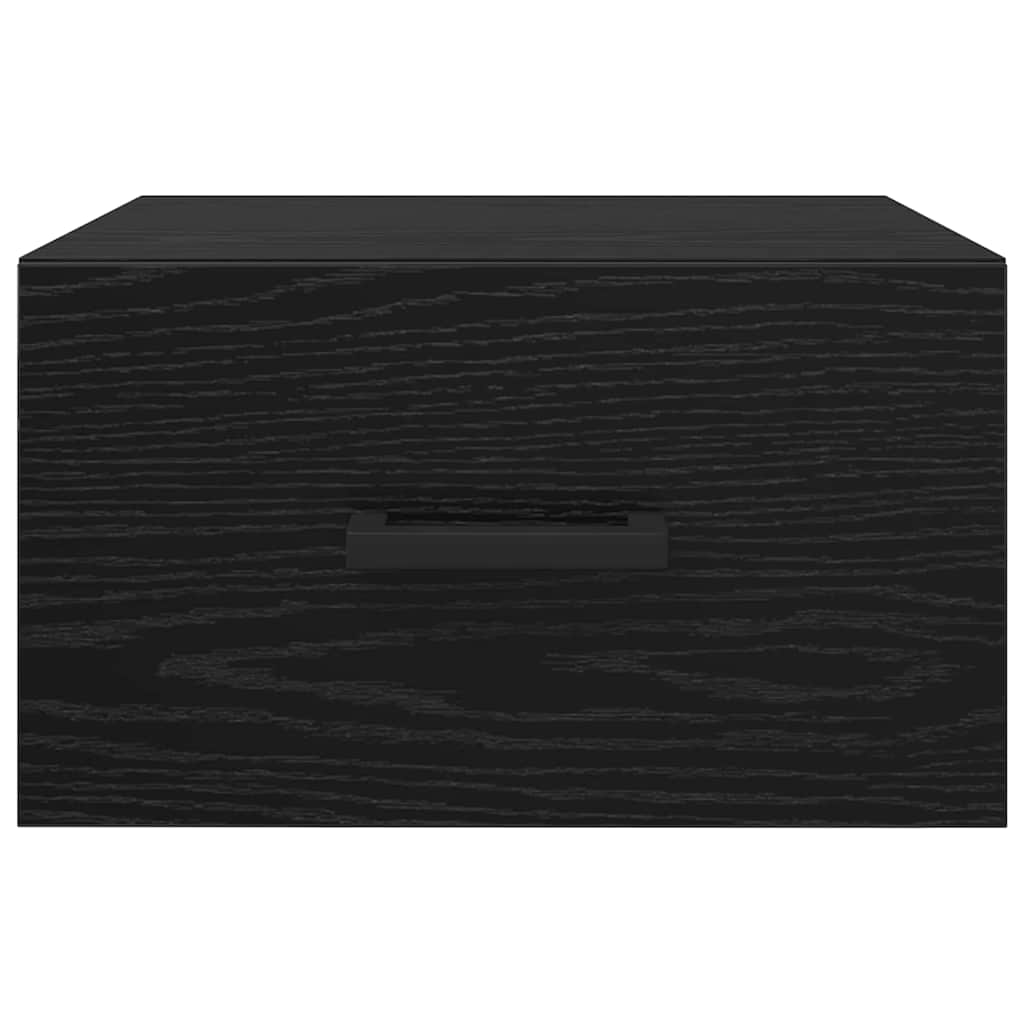 Bedside Cabinet Black oak 35 x 35 x 20 cm Engineered wood