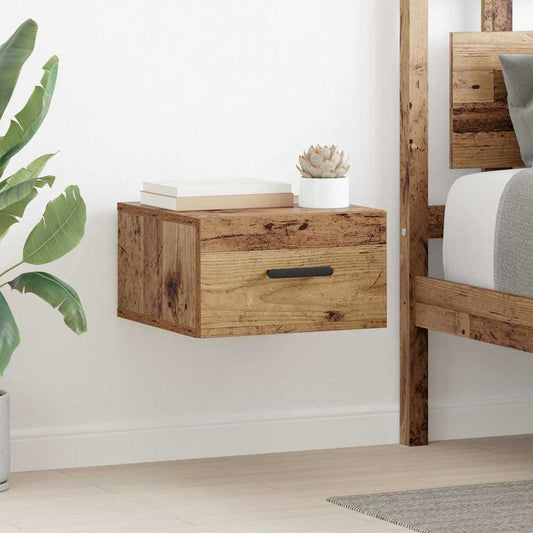 Bedside Cabinet Old Wood 35 x 35 x 20 cm Engineered Wood