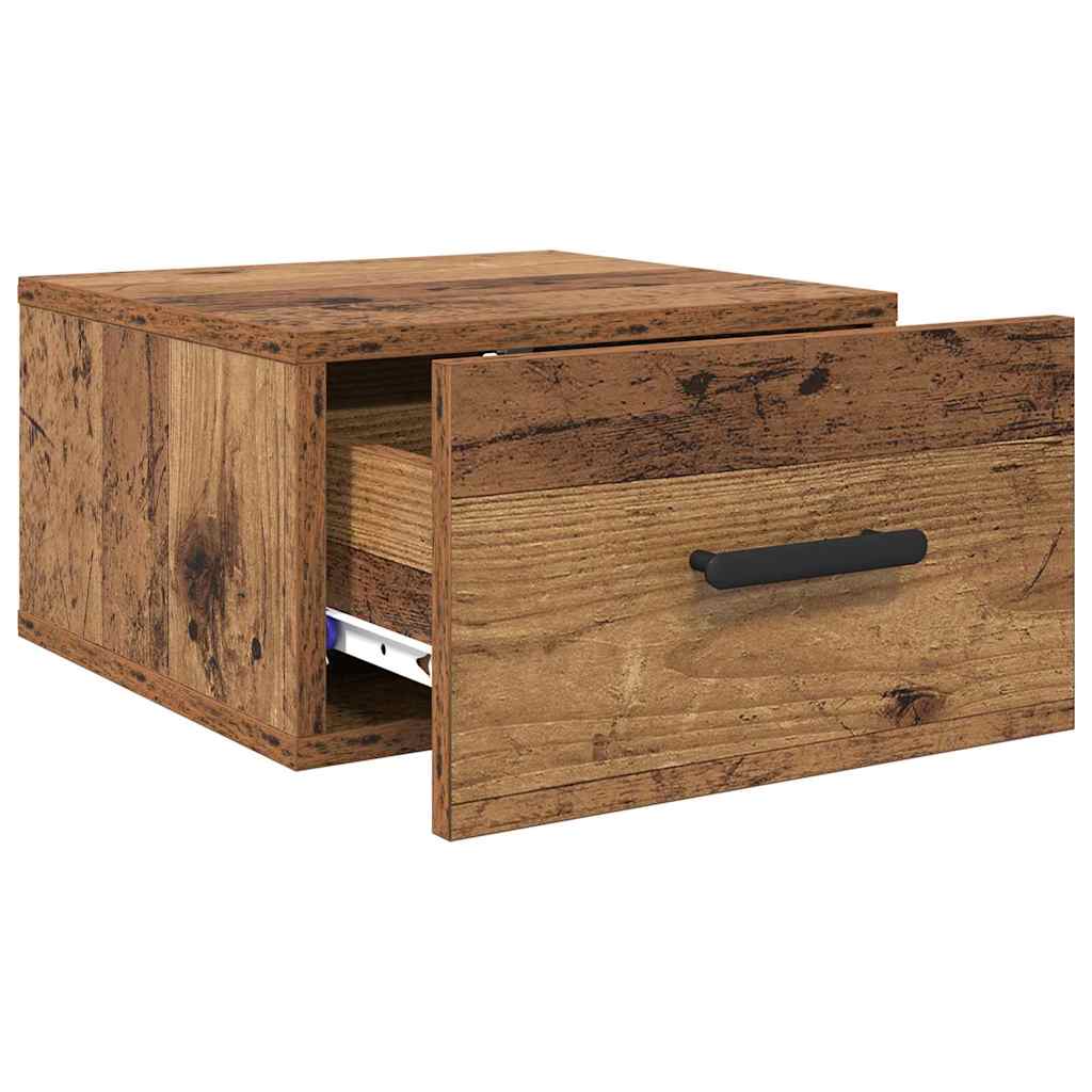 Bedside Cabinet Old Wood 35 x 35 x 20 cm Engineered Wood