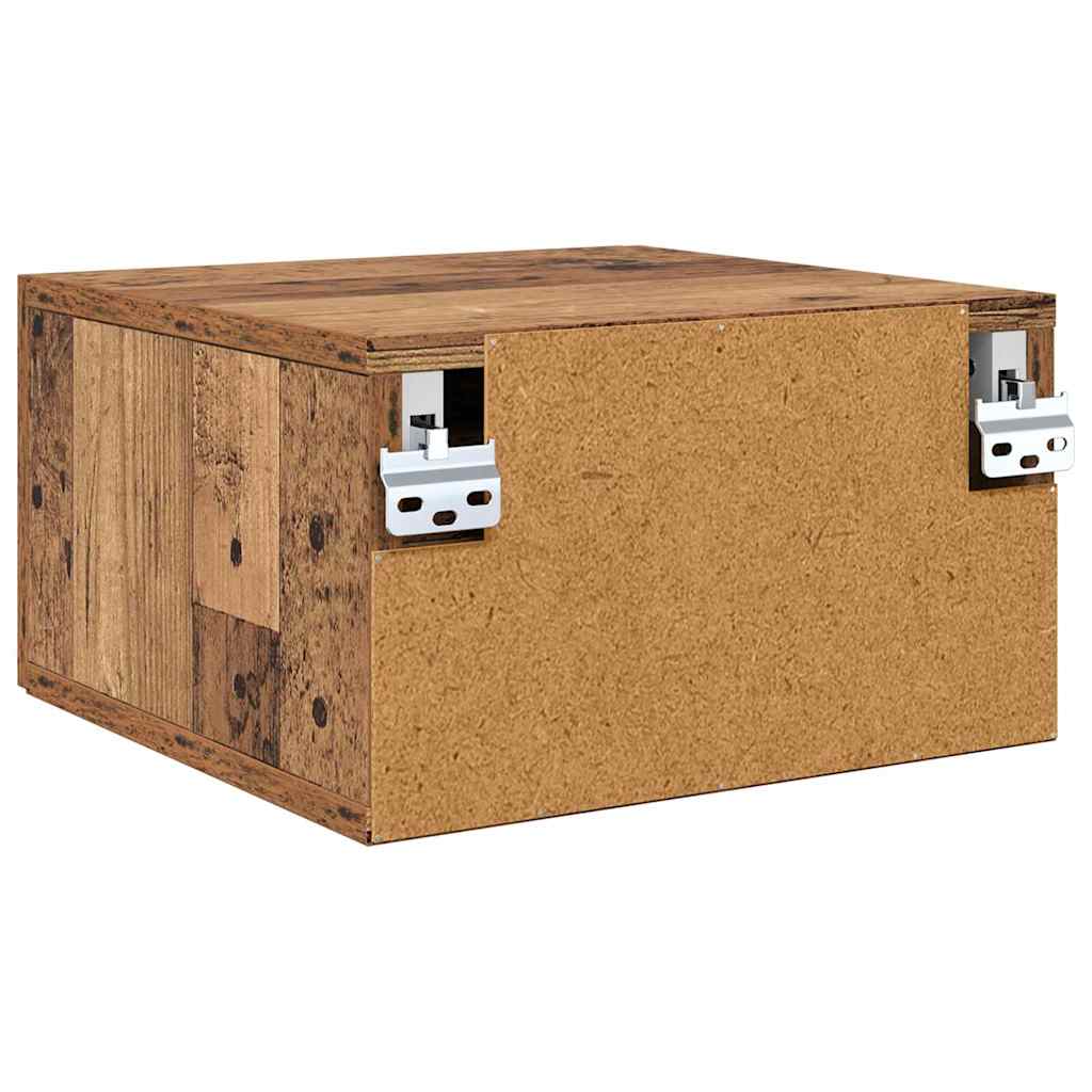 Bedside Cabinet Old Wood 35 x 35 x 20 cm Engineered Wood