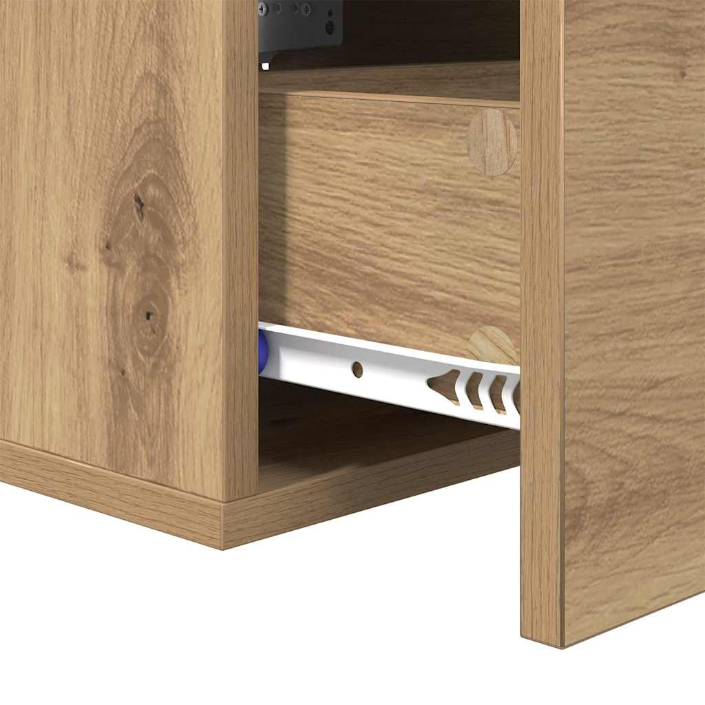 Bedside Cabinet Artisan Oak 35 x 35 x 20 cm Engineered Wood