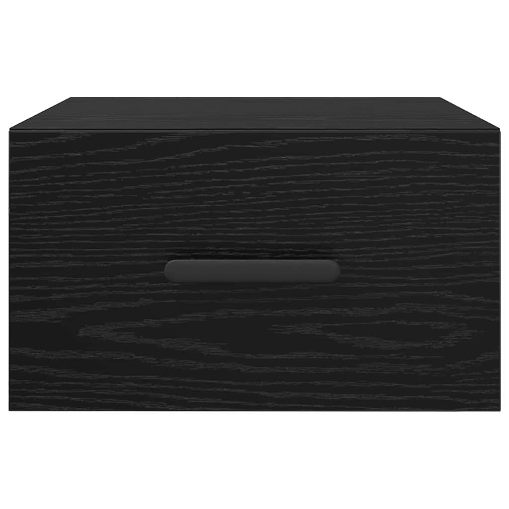Bedside Cabinet 2 pcs Black Oak 35 x 35 x 20 cm Engineered Wood