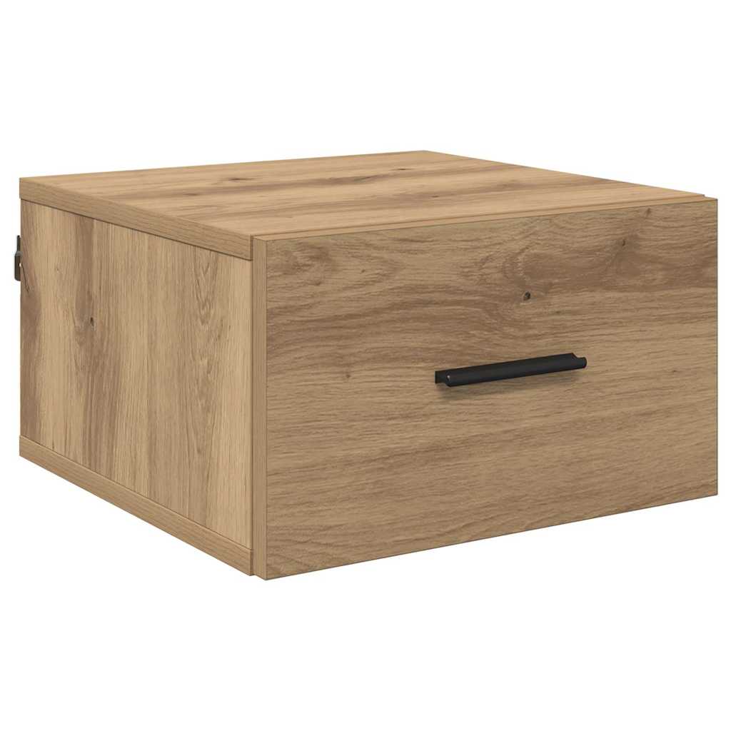 Bedside Cabinet with Drawer 2 pcs Artisan oak 35 x 35 x 20 cm