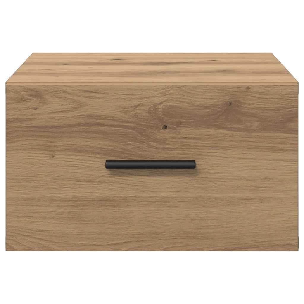 Bedside Cabinet with Drawer 2 pcs Artisan oak 35 x 35 x 20 cm