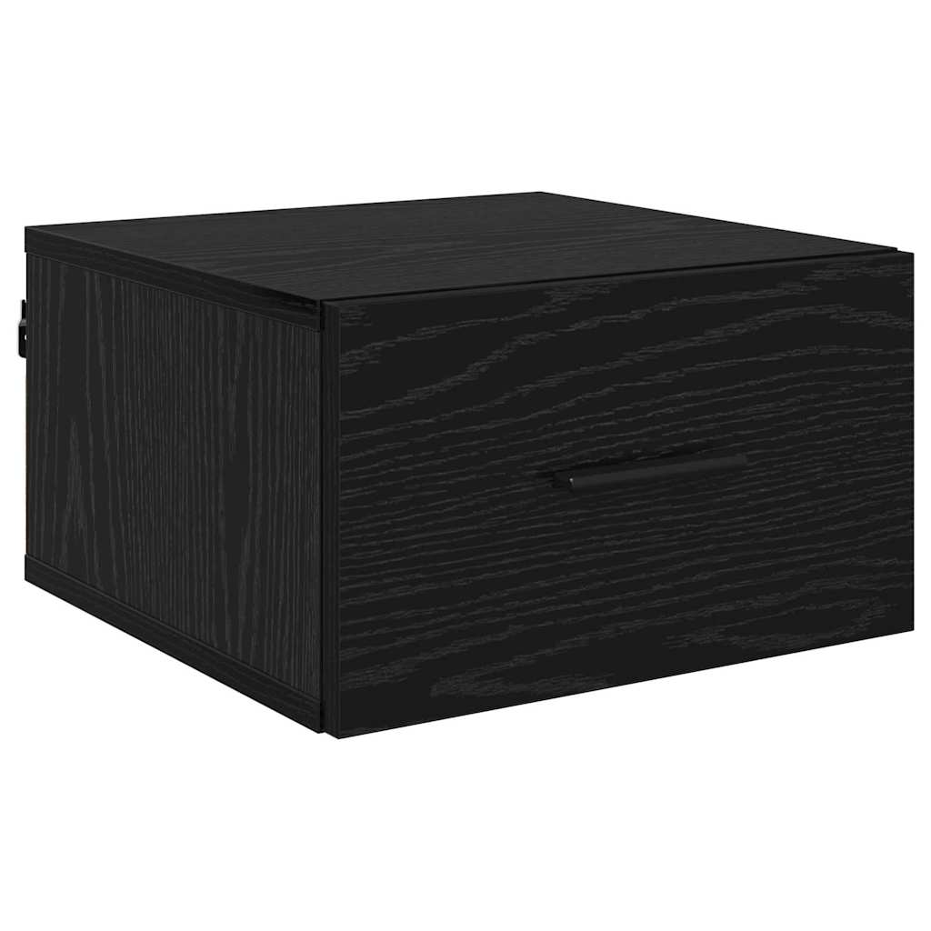 Bedside Cabinet Black oak 35 x 35 x 20 cm Engineered wood