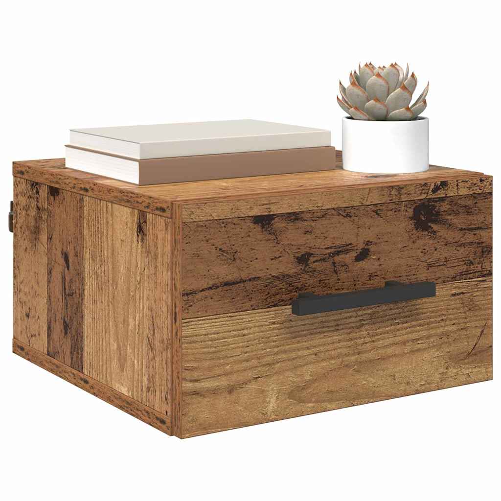 Bedside Cabinet Old wood 35 x 35 x 20 cm Engineered wood