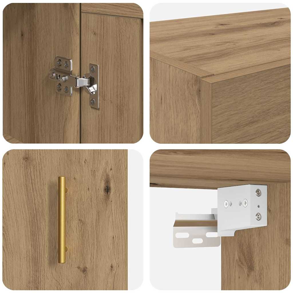 Wall Mounted Cabinet Artisan Oak 69.5 x 34 x 90 cm