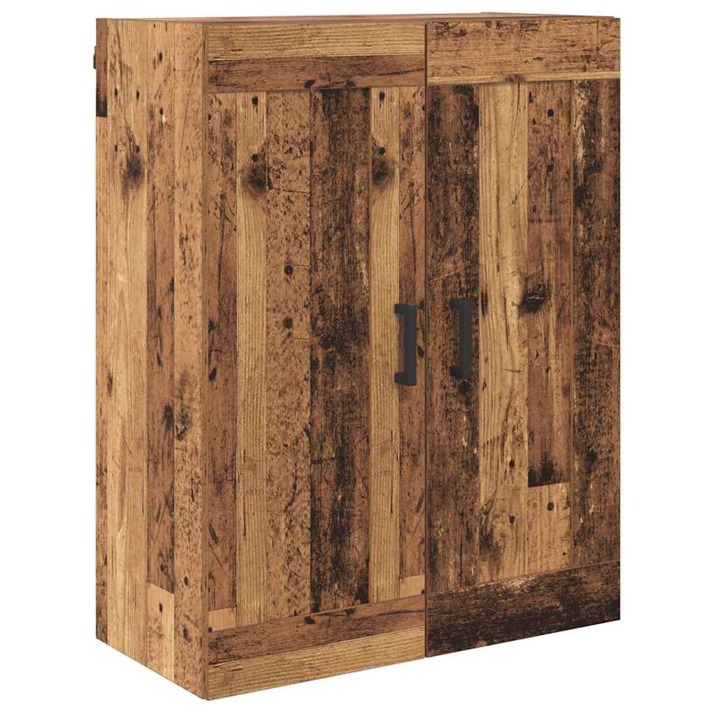 Wall Mounted Cabinet Old Wood 69.5 x 34 x 90 cm Engineered Wood