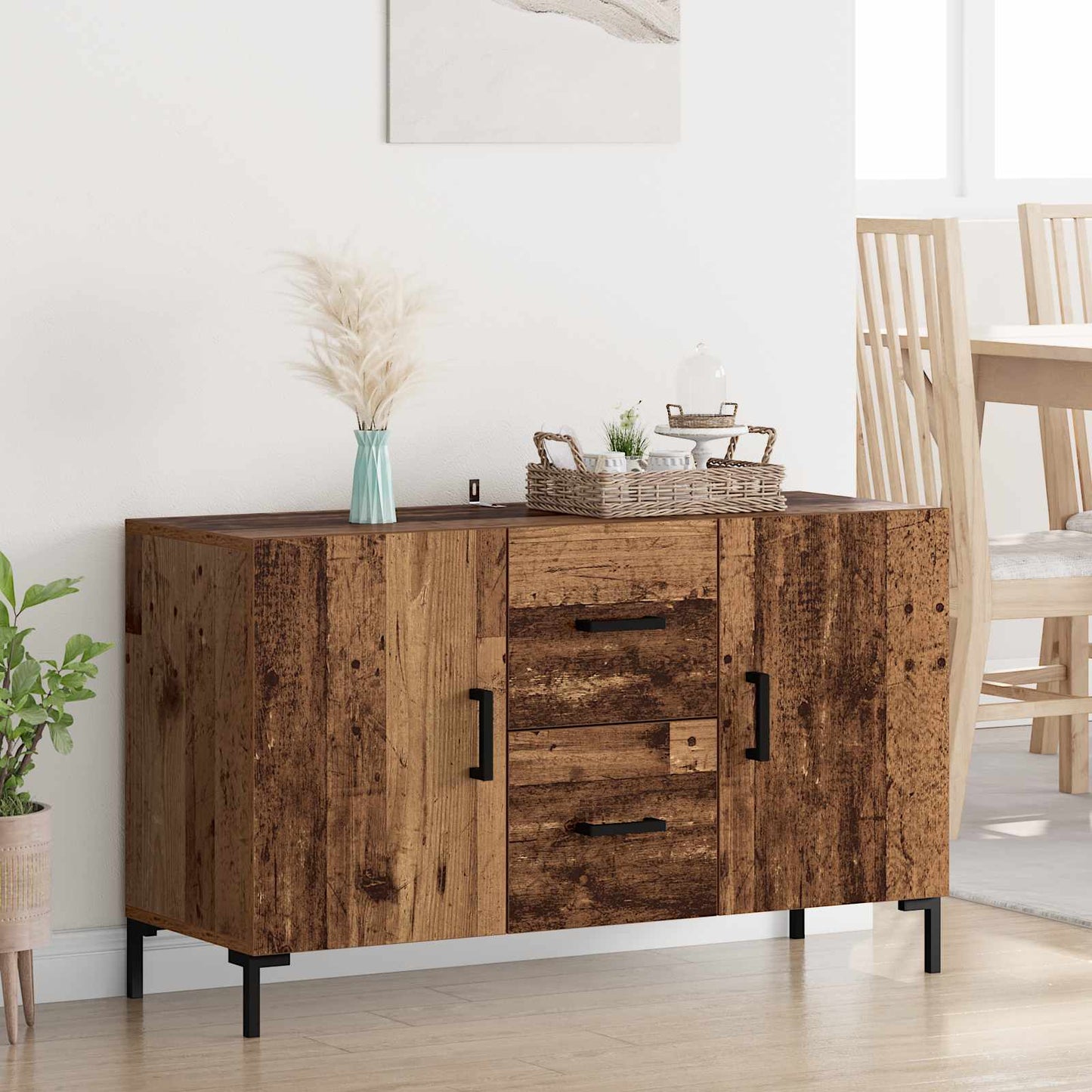 Sideboard Old Wood 100 x 36 x 60 cm Engineered Wood