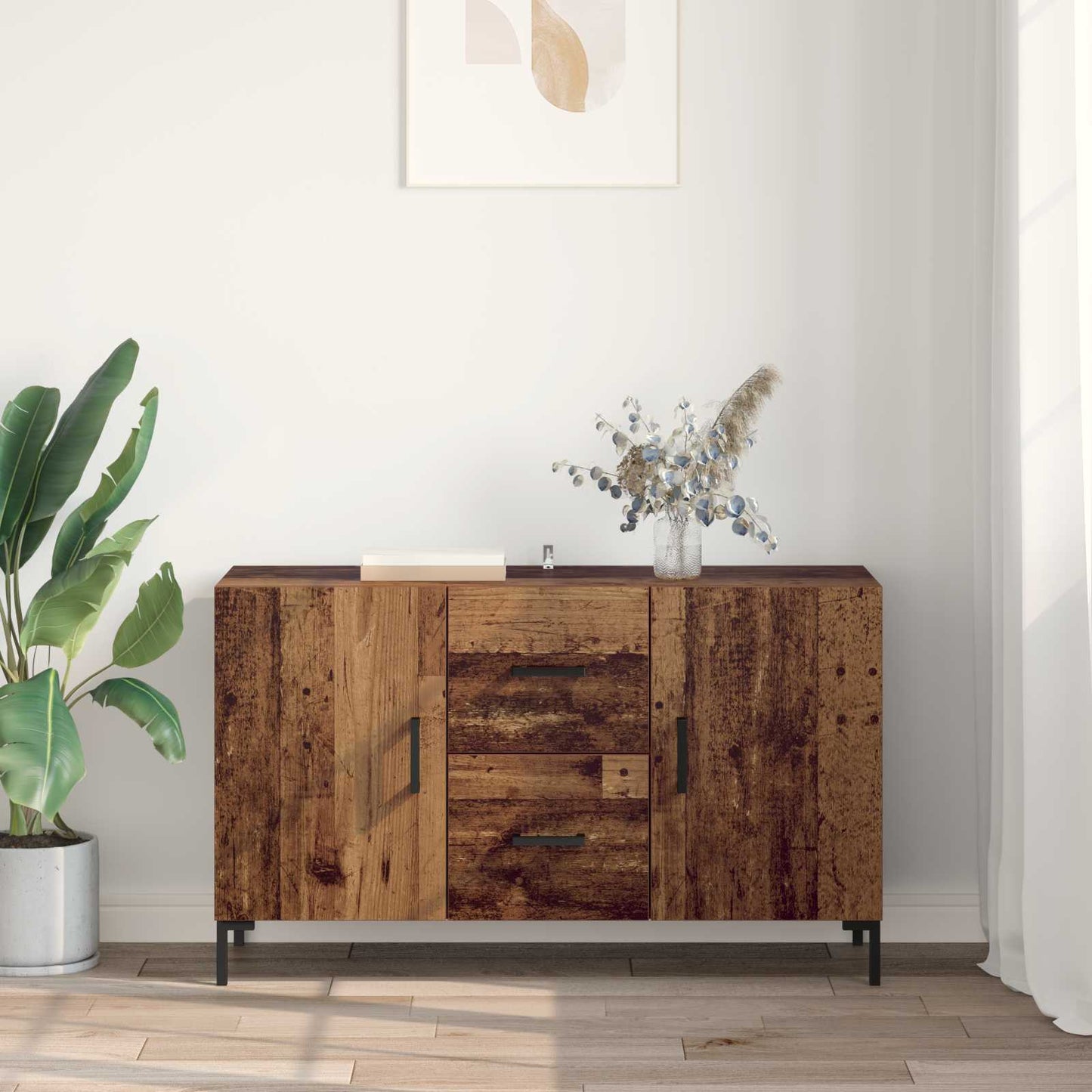 Sideboard Old Wood 100 x 36 x 60 cm Engineered Wood