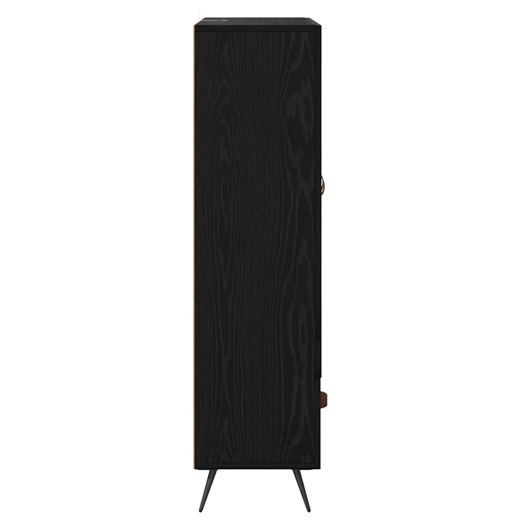 Highboard with Drawer Black Oak 69.5 x 31 x 115 cm