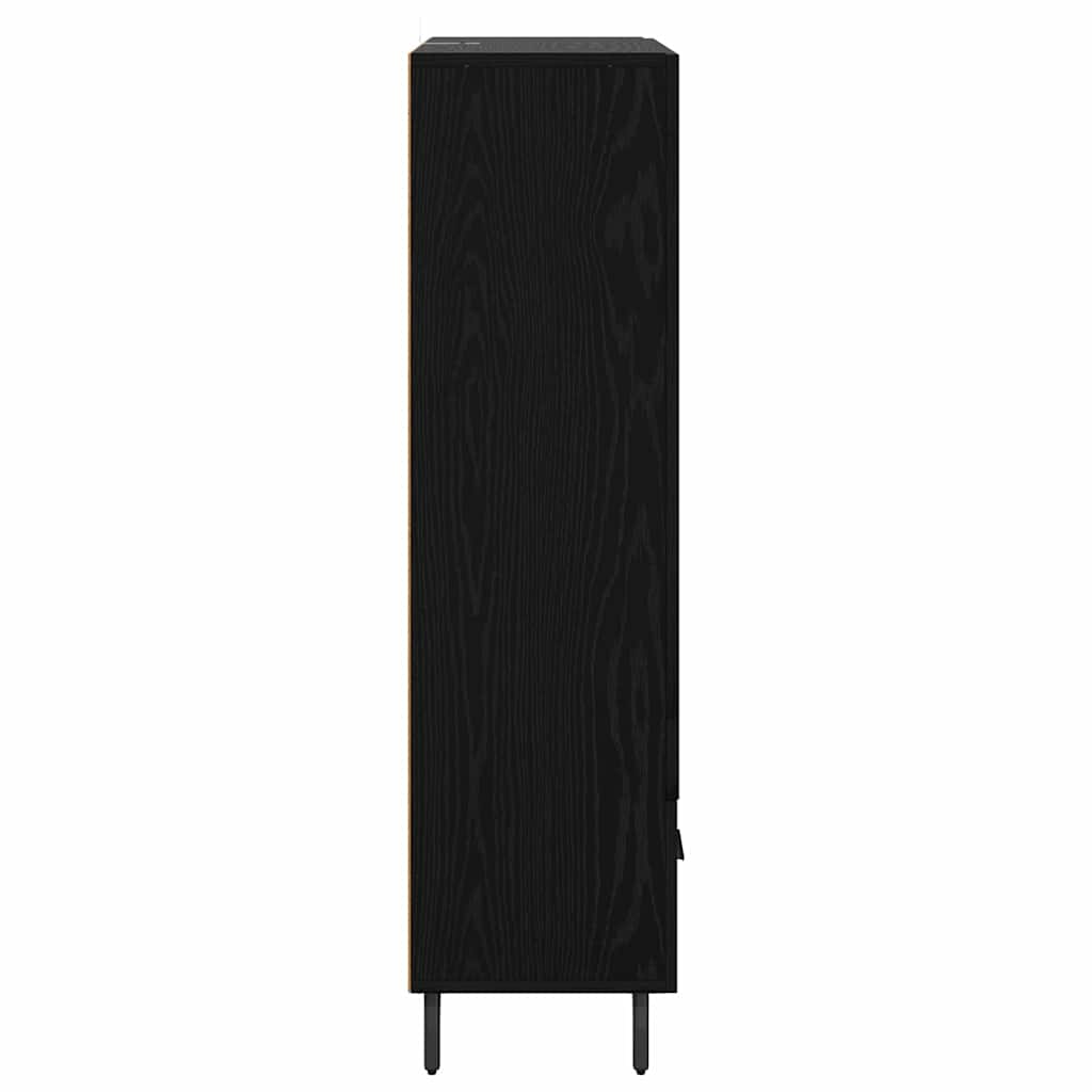 Highboard Black Oak 69.5 x 31 x 115 cm Engineered Wood