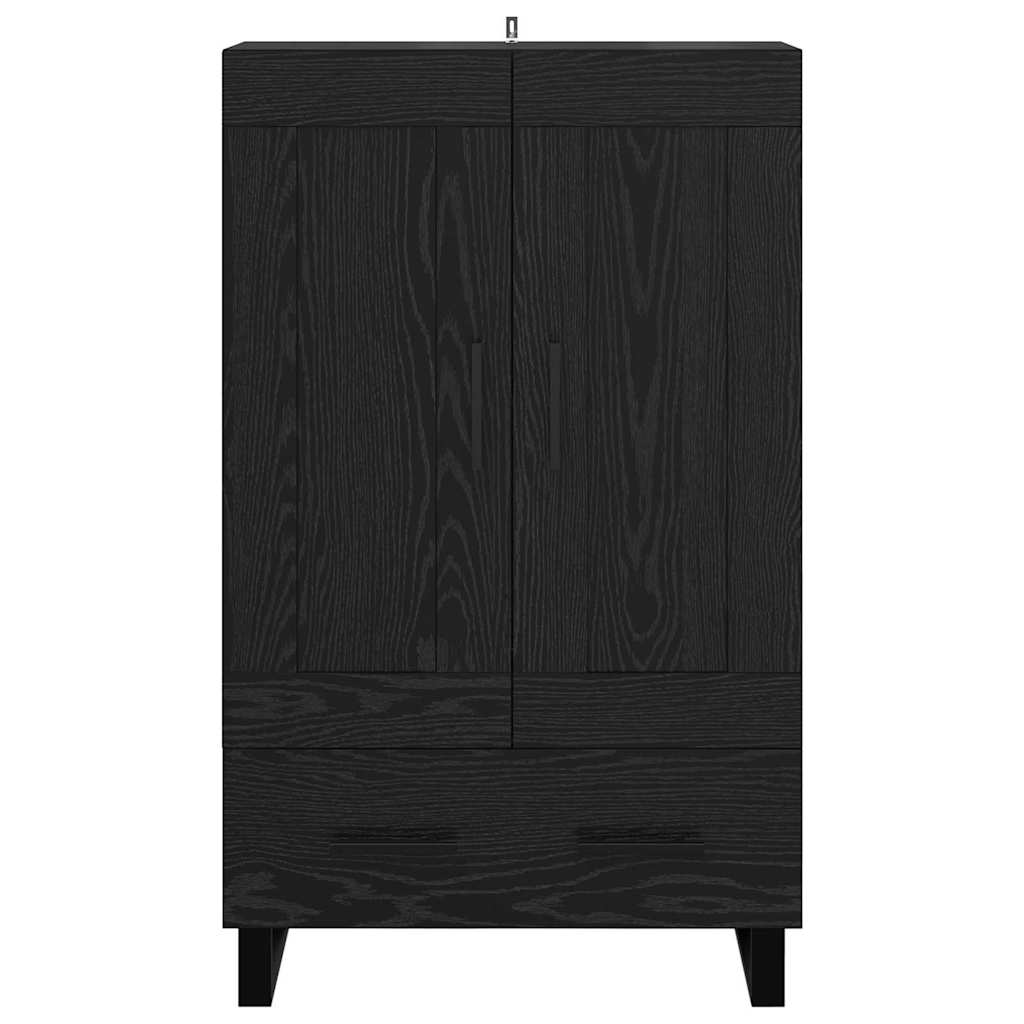 Highboard Black Oak 69.5 x 31 x 115 cm Engineered Wood