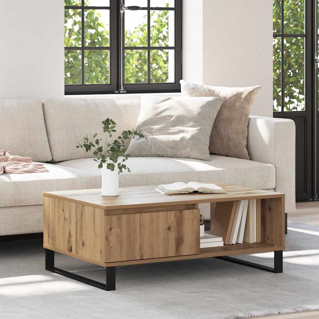 Coffee Table Artisan Oak 90 x 60 x 35 cm Engineered Wood