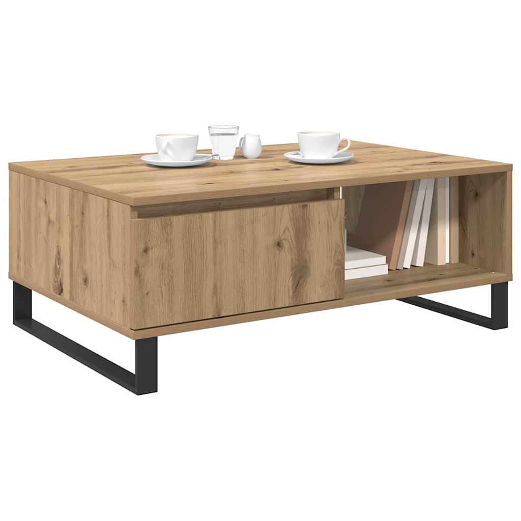 Coffee Table Artisan Oak 90 x 60 x 35 cm Engineered Wood