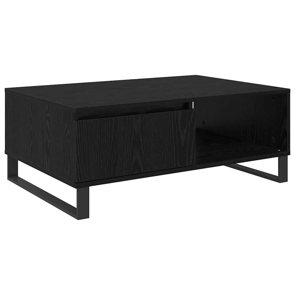 Coffee Table Black Oak 90 x 60 x 35 cm Engineered Wood