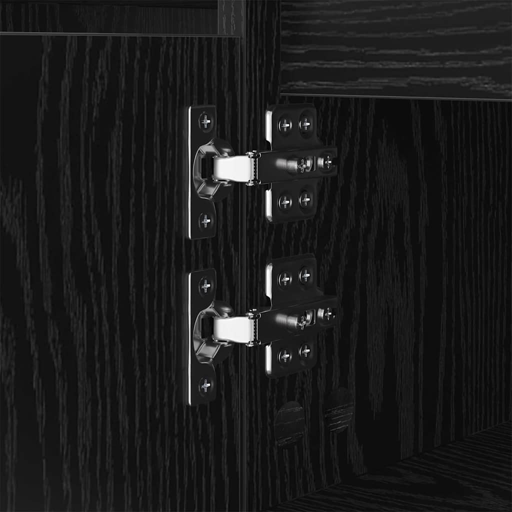 Coffee Table Black Oak 104 x 60 x 35 cm Engineered Wood