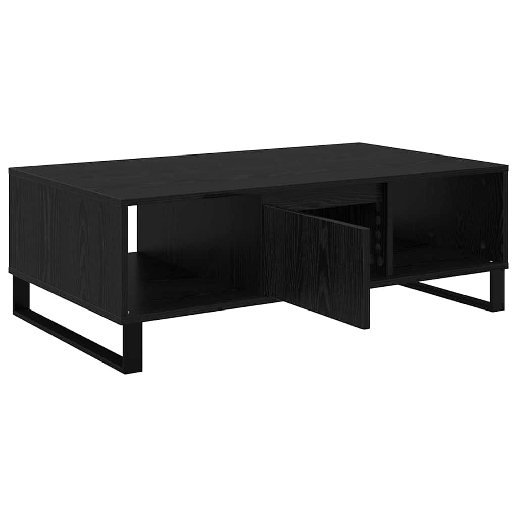 Coffee Table Black Oak 104 x 60 x 35 cm Engineered Wood