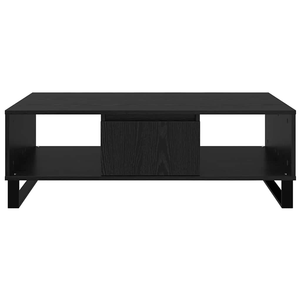 Coffee Table Black Oak 104 x 60 x 35 cm Engineered Wood