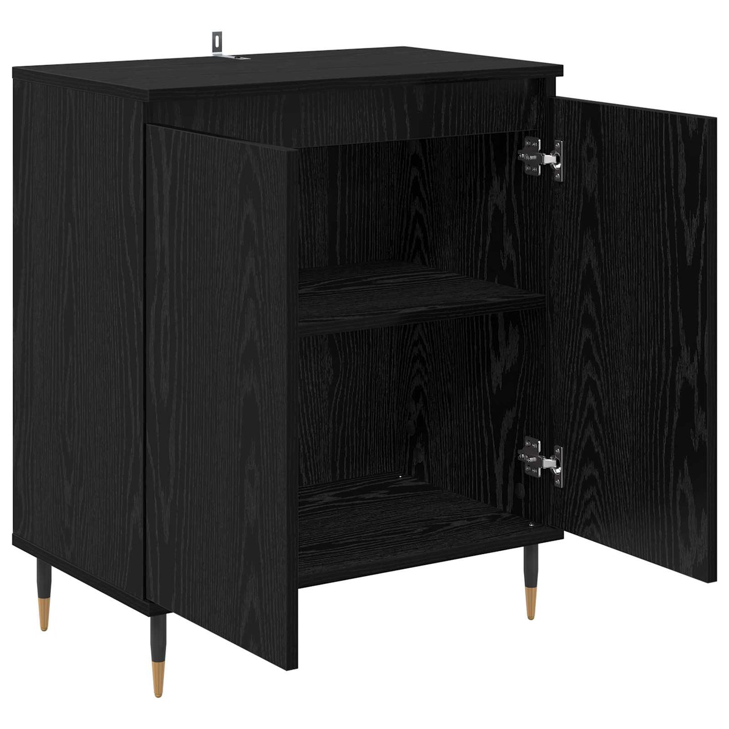 Sideboard Black Oak 60 x 35 x 70 cm Engineered Wood