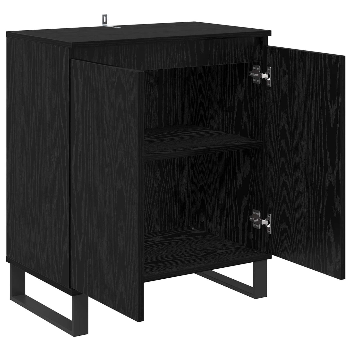 Sideboard Black Oak 60 x 35 x 70 cm Engineered Wood