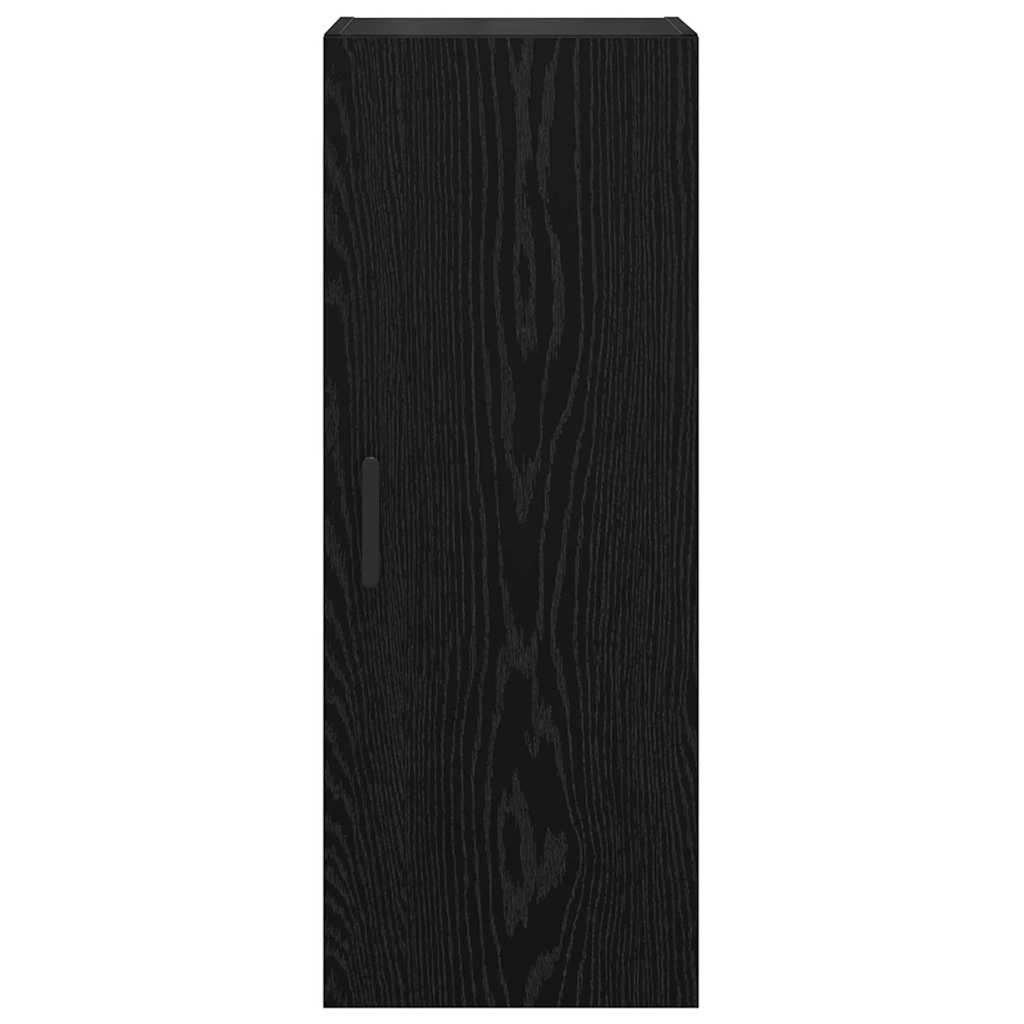 Wall Mounted Cabinet Black Oak 34.5 x 34 x 90 cm
