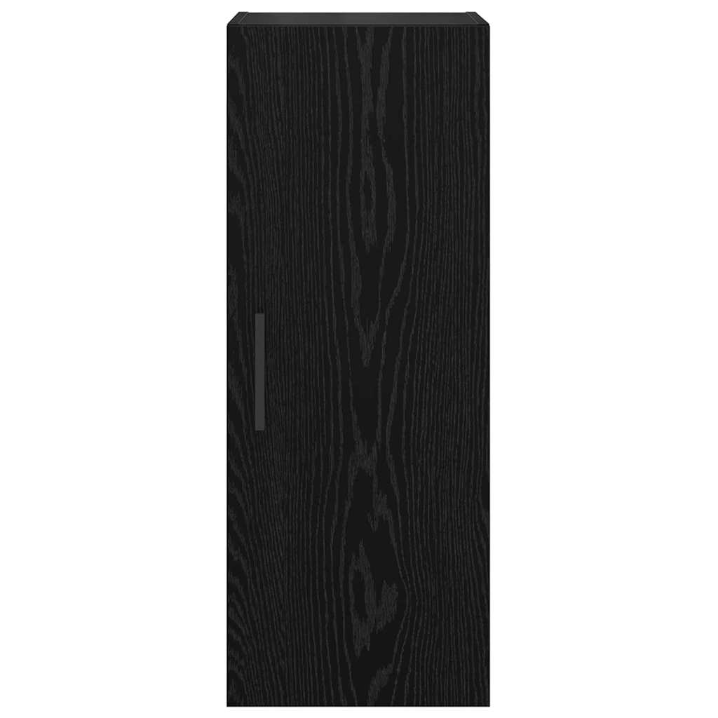 Wall Mounted Cabinet Black Oak 34.5 x 34 x 90 cm
