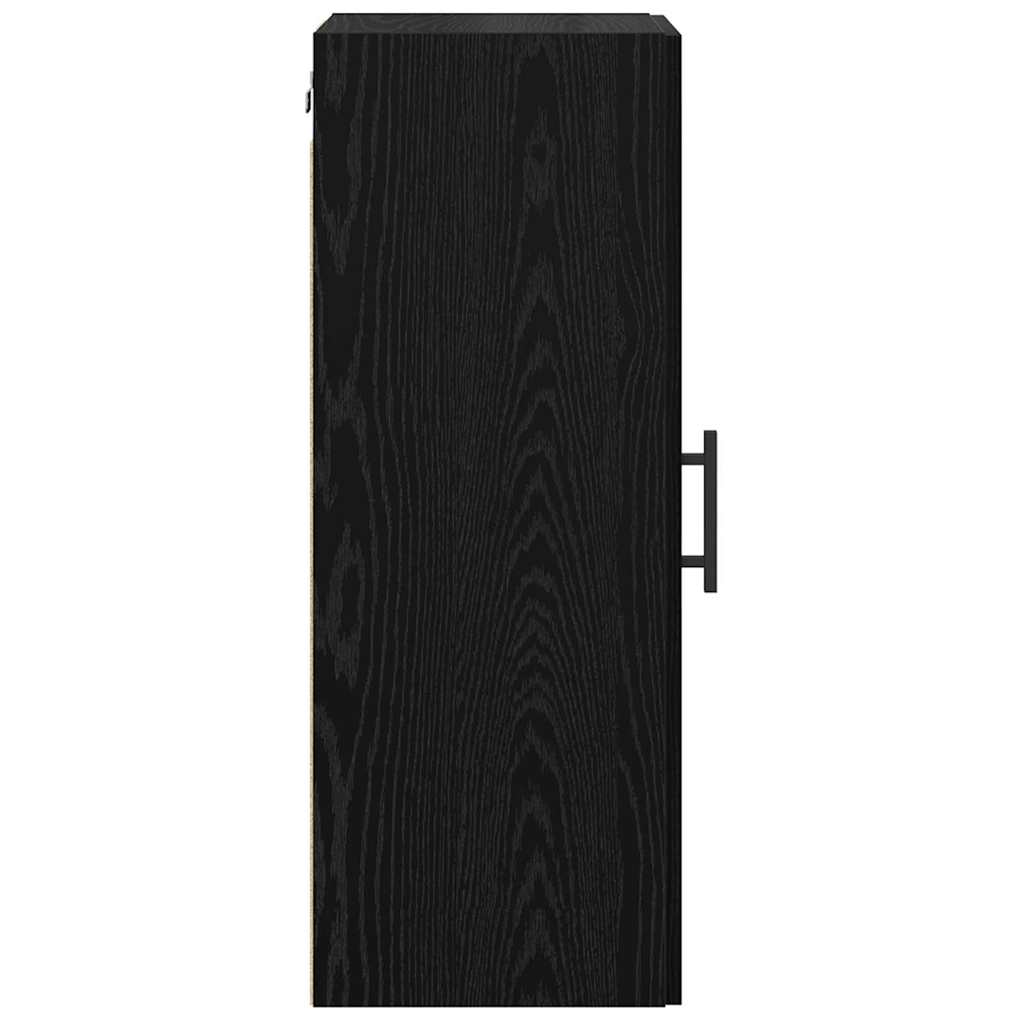 Wall Mounted Cabinet Black Oak 34.5 x 34 x 90 cm