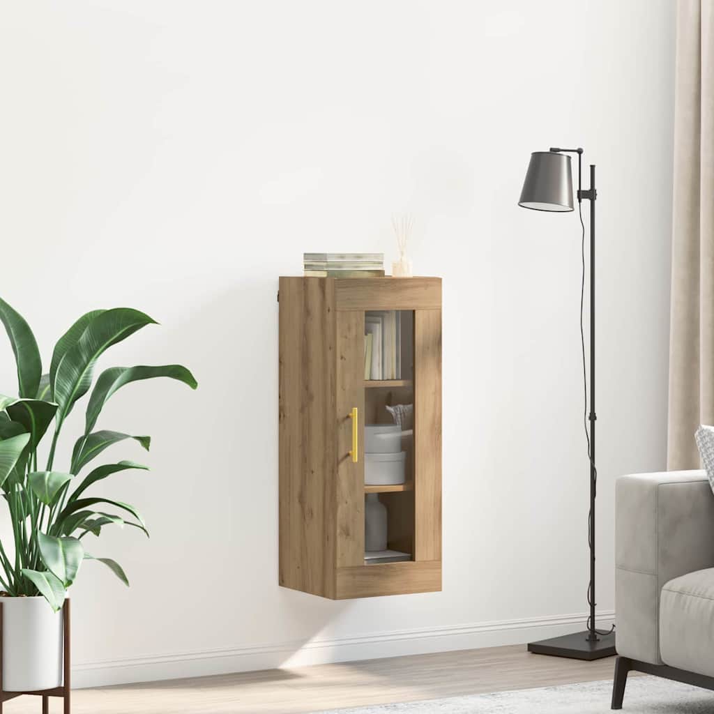 Wall Mounted Cabinet Artisan Oak 34.5 x 34 x 90 cm