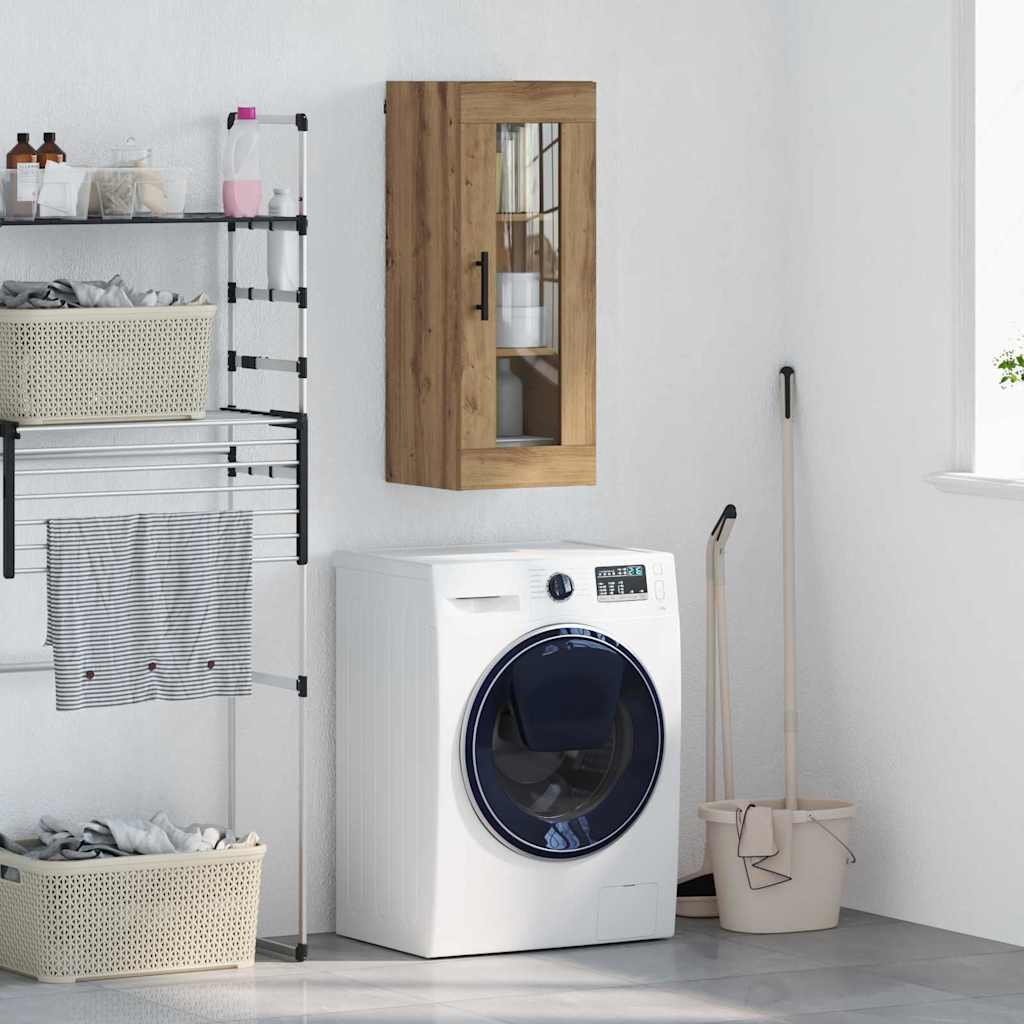 Wall Mounted Cabinet Artisan Oak 34.5 x 34 x 90 cm