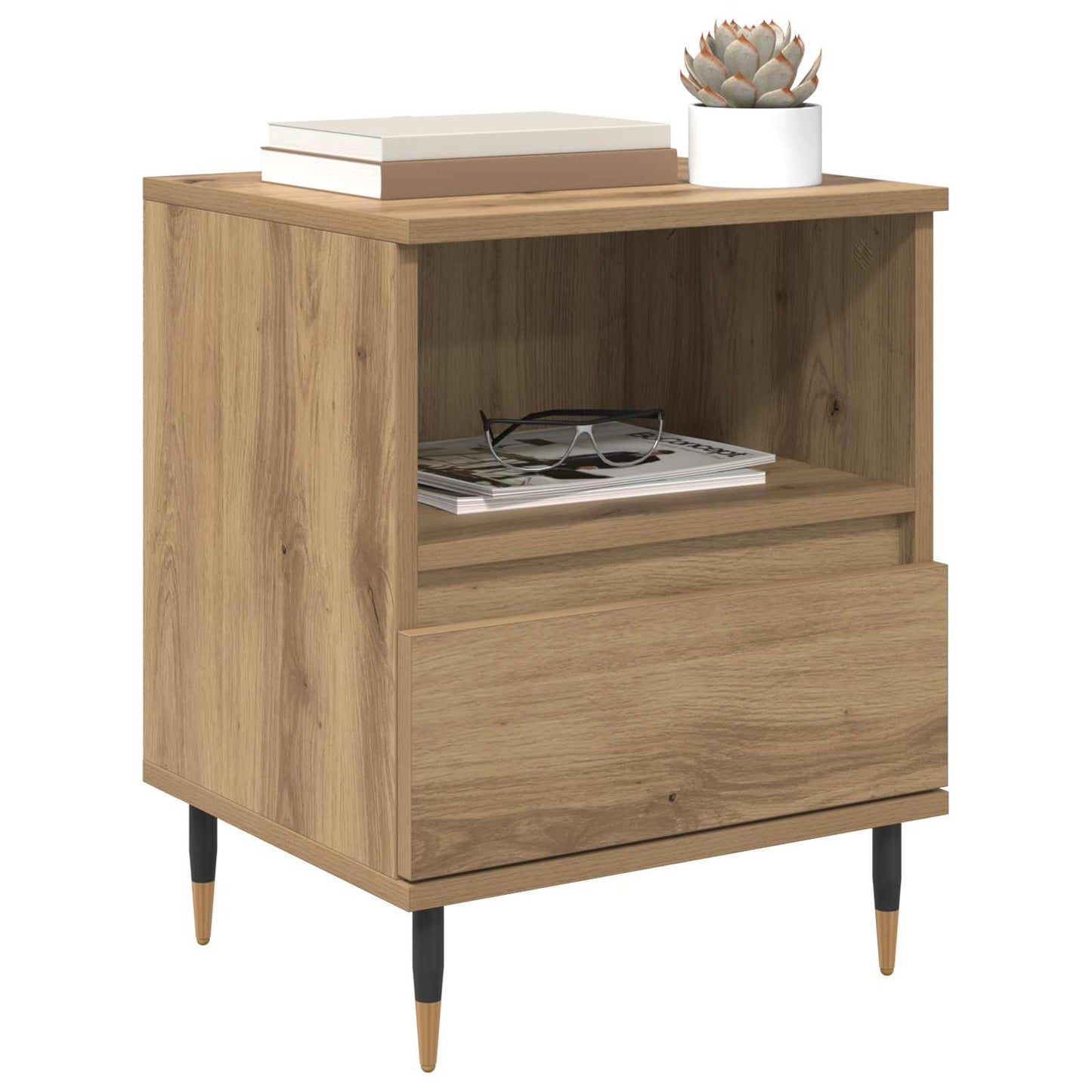 Bedside Cabinet Artisan Oak 40 x 35 x 50 cm Engineered Wood