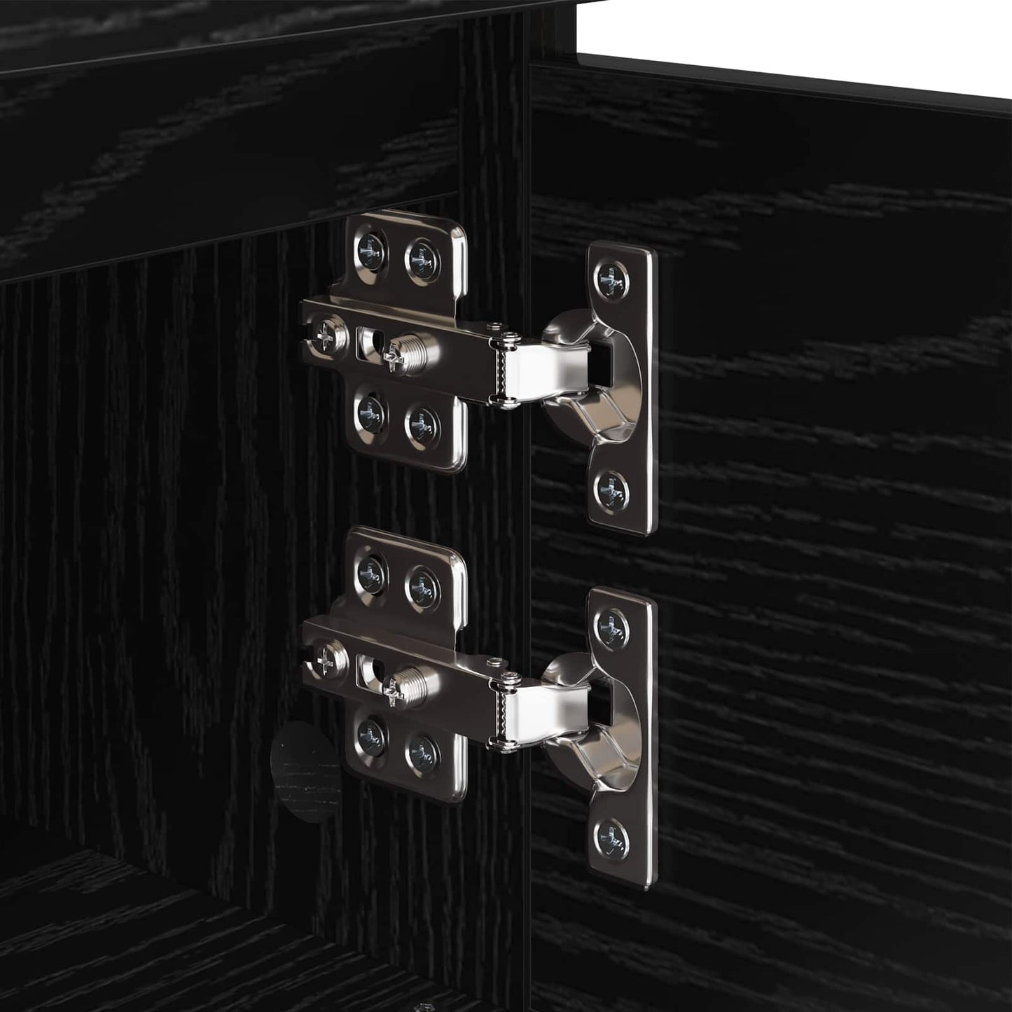 Bedside Cabinet Black Oak 40 x 35 x 50 cm Engineered Wood