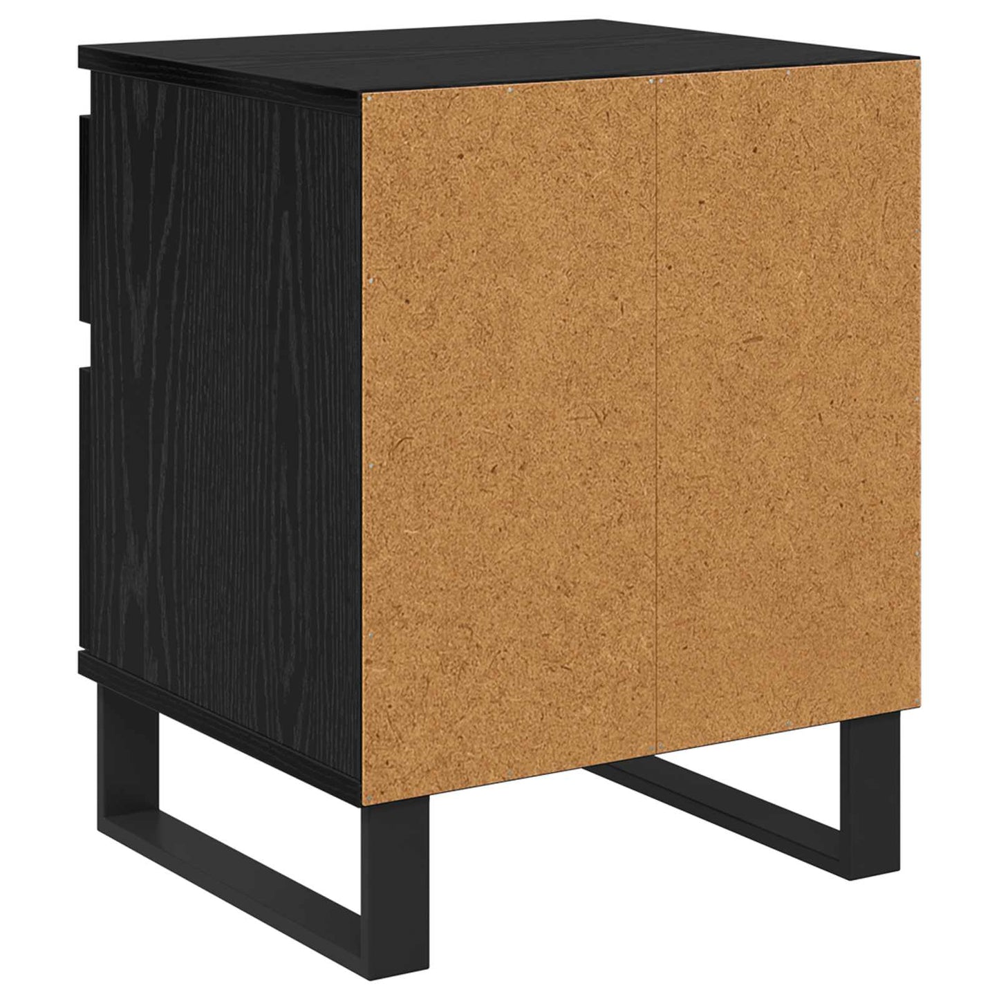 Bedside Cabinet Black Oak 40 x 35 x 50 cm Engineered Wood