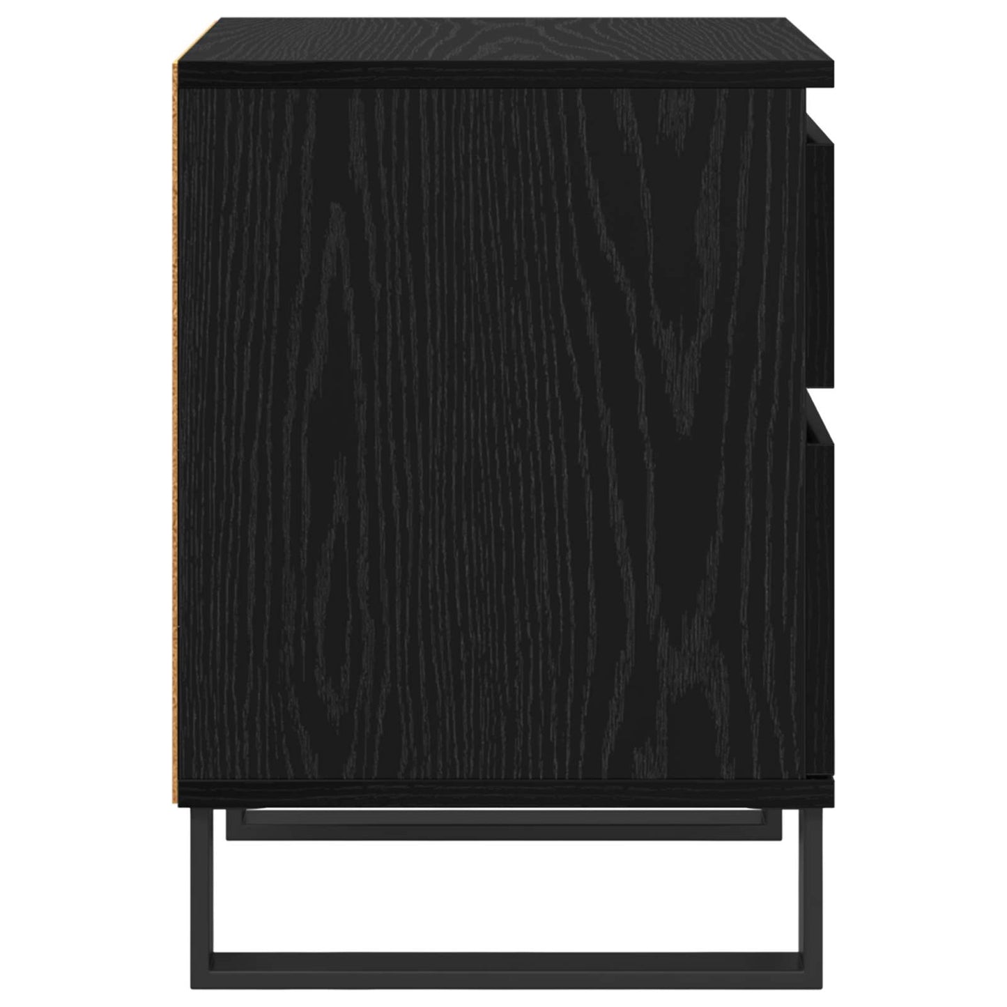 Bedside Cabinet Black Oak 40 x 35 x 50 cm Engineered Wood