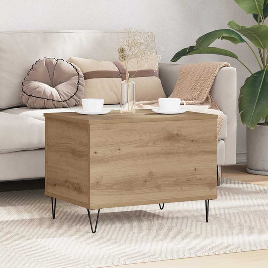 Coffee Table Artisan Oak 60 x 44.5 x 45 cm Engineered Wood