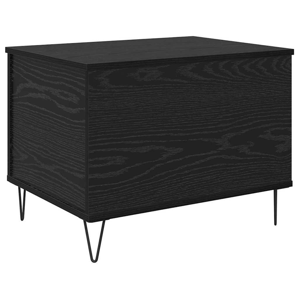Coffee Table Black Oak 60 x 44.5 x 45 cm Engineered Wood