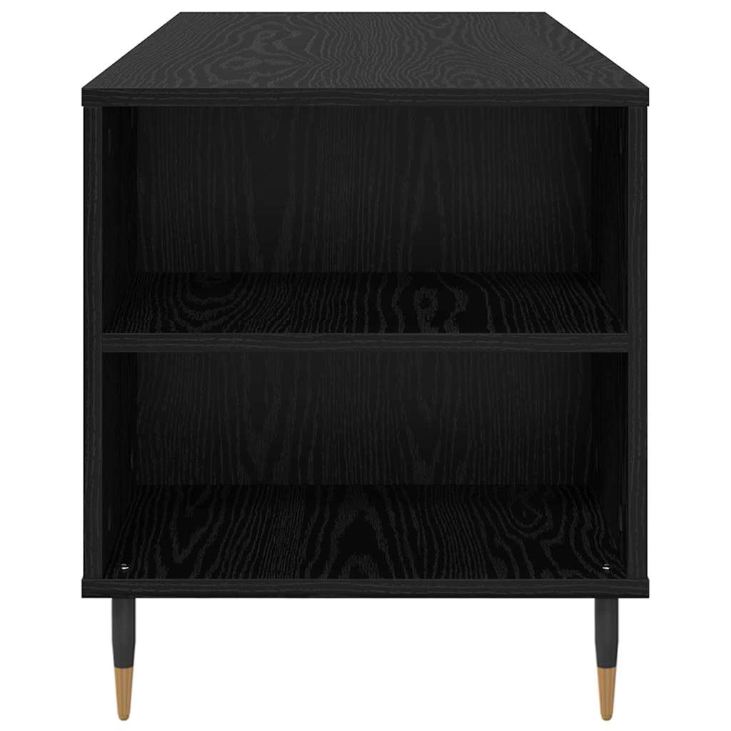 Coffee Table Black Oak 102 x 44.5 x 50 cm Engineered Wood