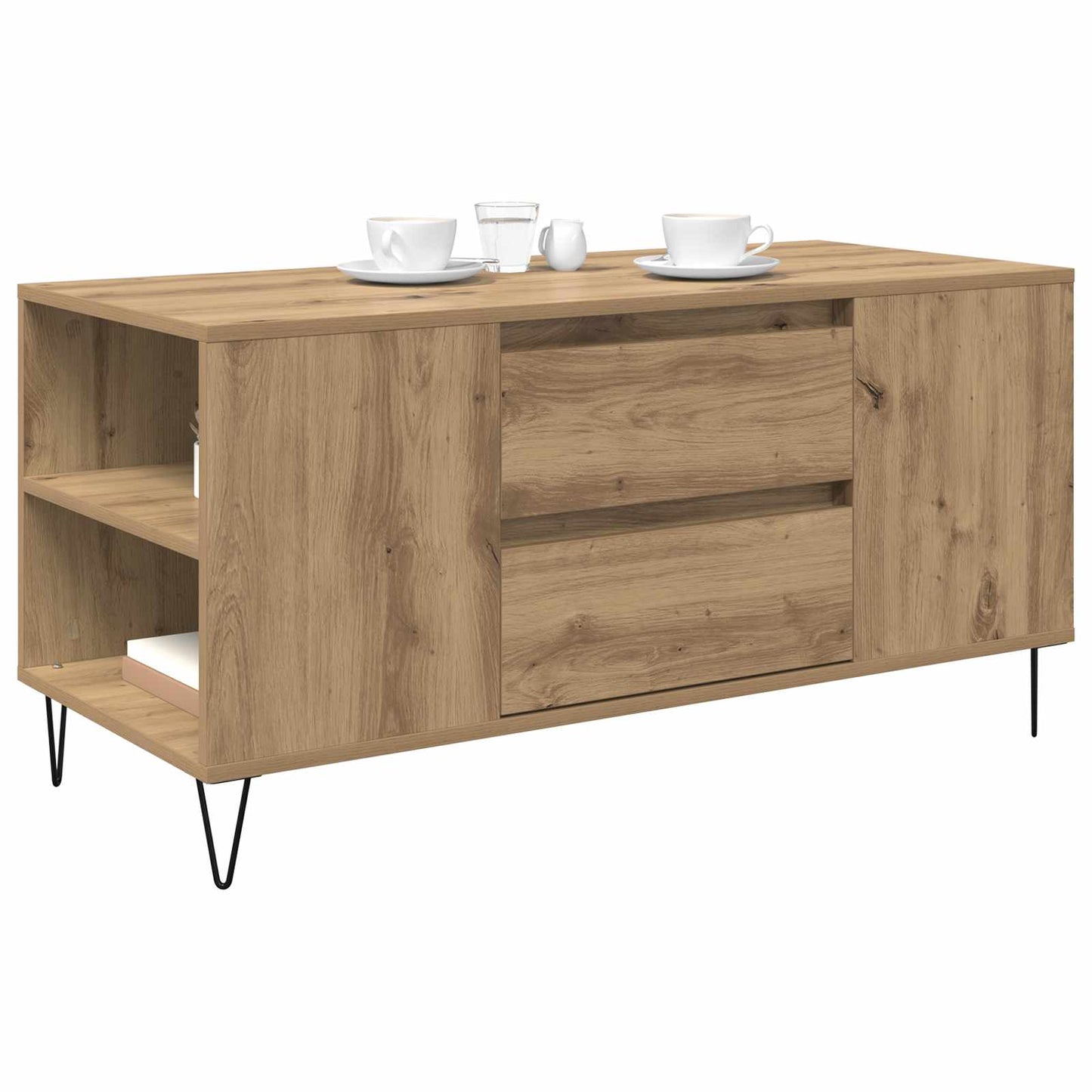 Coffee Table Artisan Oak 102 x 44.5 x 50 cm Engineered Wood
