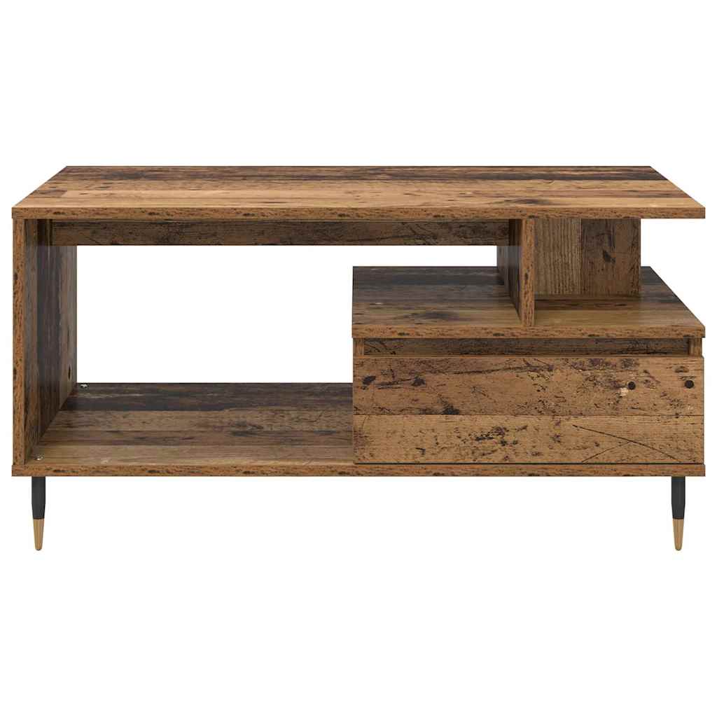 Coffee Table Old Wood 90 x 49 x 45 cm Engineered Wood