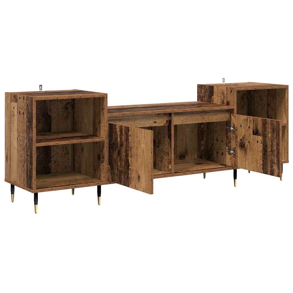 TV Cabinet Old Wood 160 x 35 x 55 cm Engineered Wood