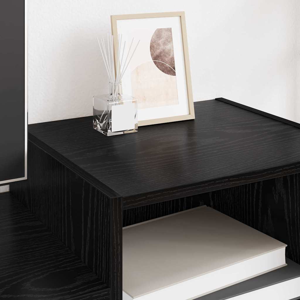 TV Cabinet 160 x 35 x 55 cm Black Oak Engineered Wood