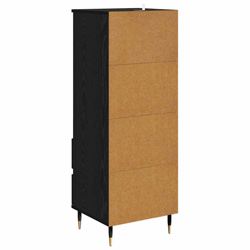 Highboard Black Oak 40 x 36 x 110 cm Engineered Wood
